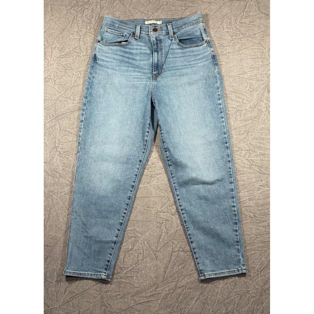 Levi's Jeans Women 30 Blue High Waisted Mom Jean Tapered Leg Medium Wash Denim